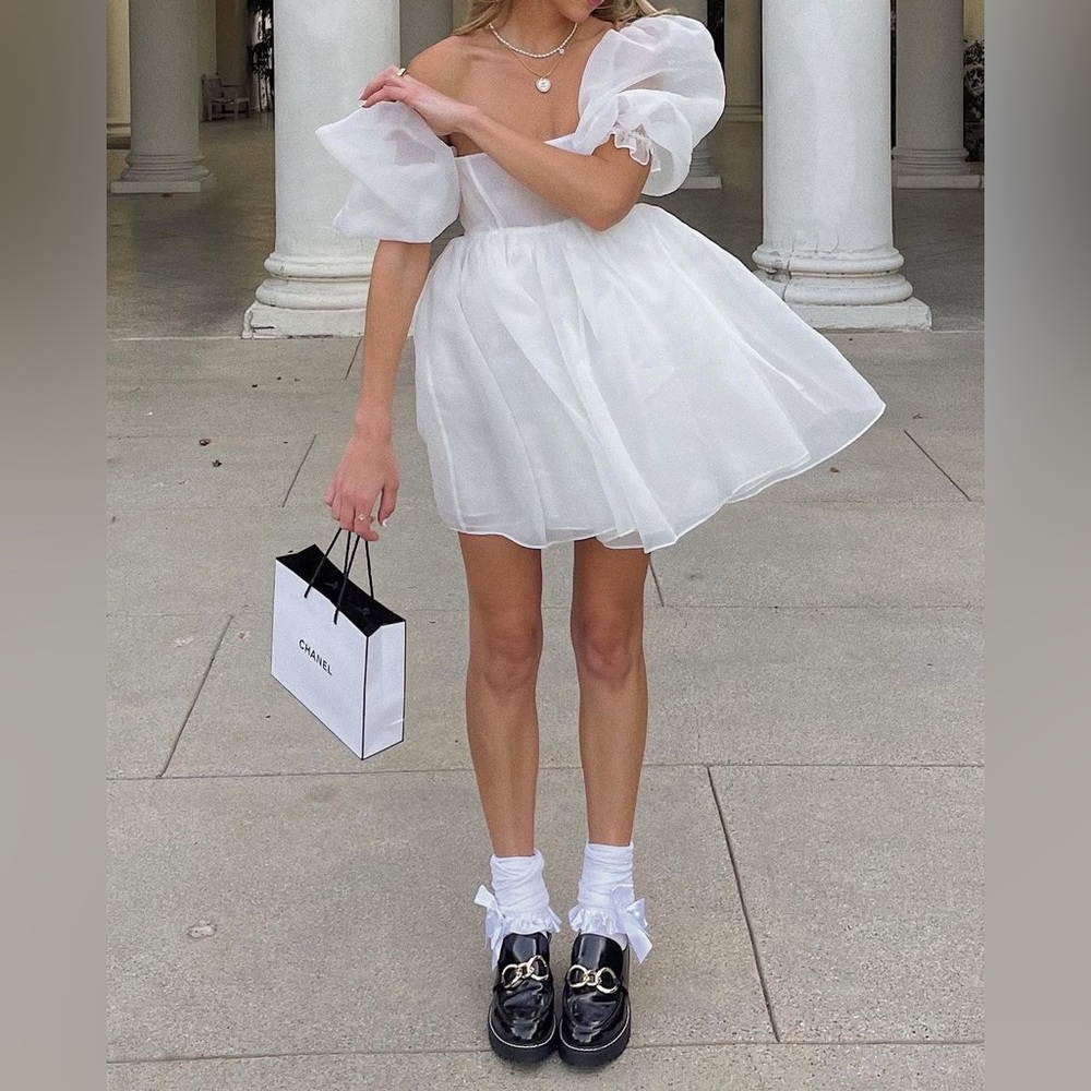 Selkie The Ivory Puff Dress